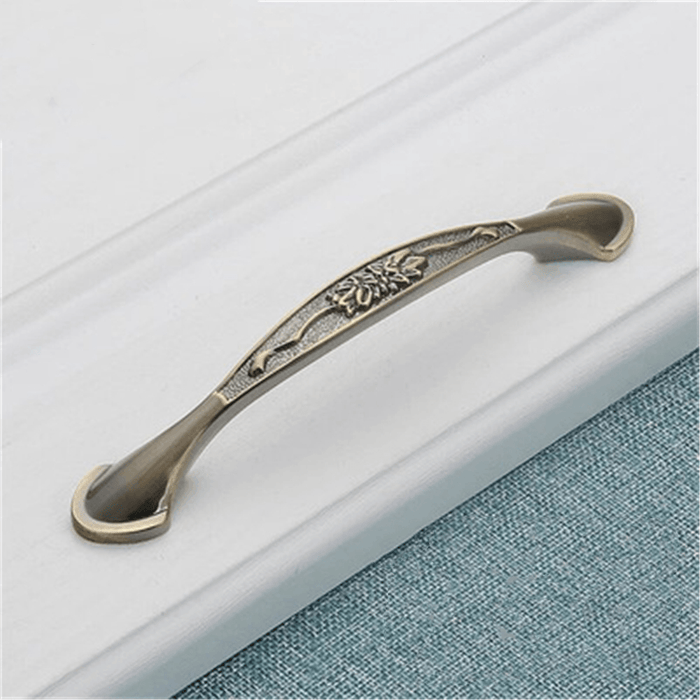 Cabinet Door Handle Amber Green Red Bronze American Simple Drawer Handle Surface Mounted Single Hole Furniture Solid Handle