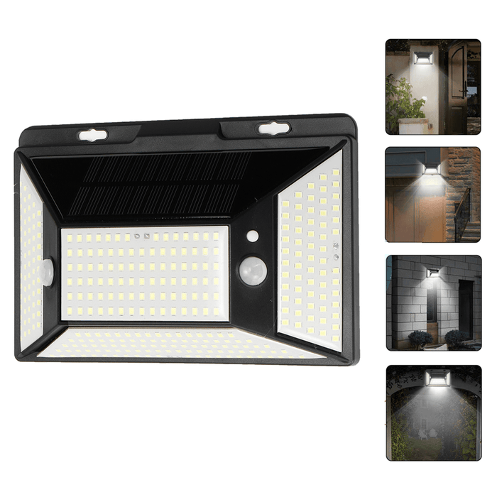 316LED 3000LM Solar Garden Light Motion Sensor Waterproof Wall Lamp for Garden Patio Outdoor Light