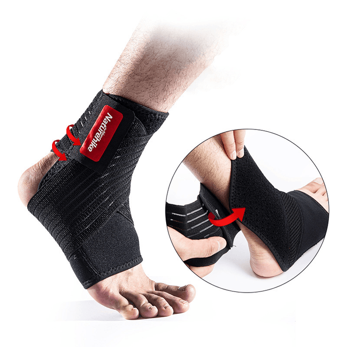 Naturehike 20HJ007 1 Pcs Ankle Support Brace Elastic against Sprains Injuries Recovery Ankle Strain Protector Strap