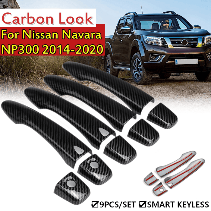 9Pcs Smart Door Handle Covers for Nissan Navara NP300 2014-2020