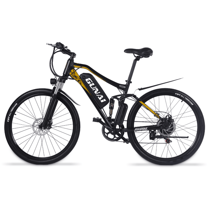 [EU DIRECT] GUNAI MX60 500W 48V 15Ah 27.5 Inch Electric Bicycle 40Km/H Max Speed 80Km Mileage 150Kg Max Load