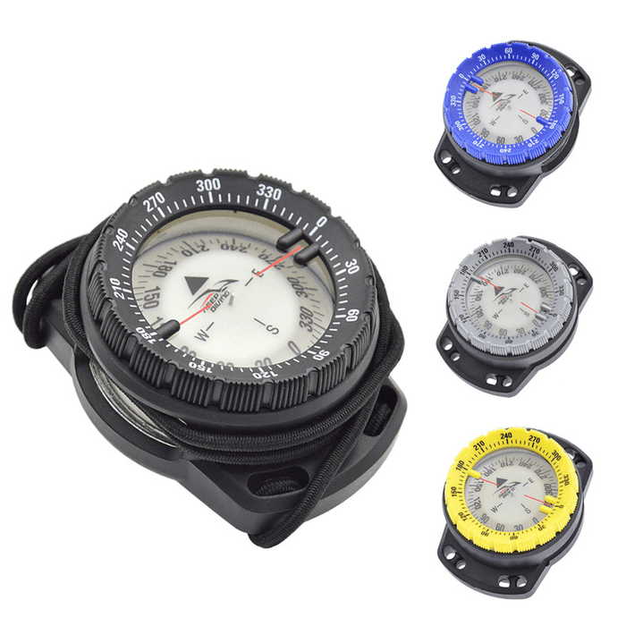 KEEP DIVING 50M Diving Compass Waterproof Underwater Luminous North Compass Diving Accessories with Hang Strap