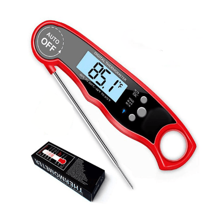 3-4S Quick Response Digital Electronic Thermometer with Waterproof Probe Food Thermometer for BBQ Grill Kitchen Cooking