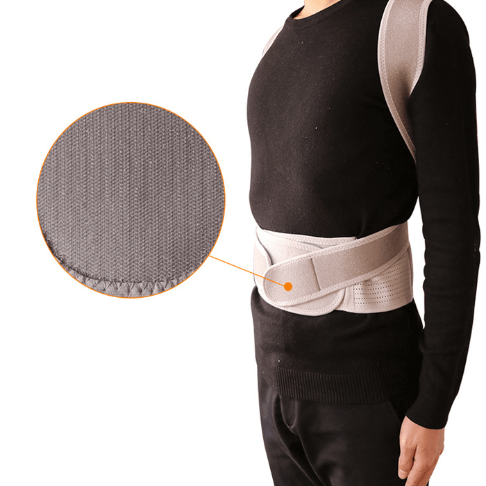 Adjustable Breathable Back Support Belt Back Posture Corrector Hunchback Velvet Correction Shoulder Lumbar Spine Support Back Flexible Protector