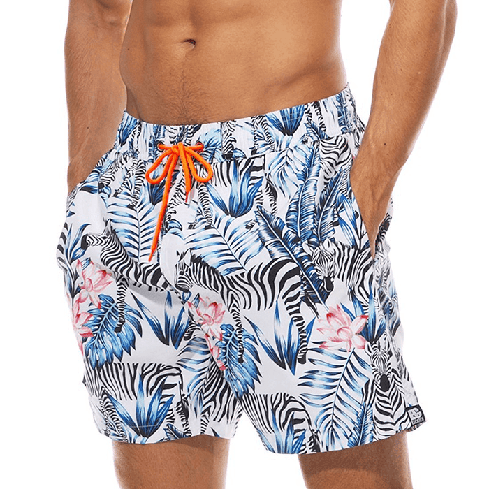 Men'S Casual Quick-Drying Beach Adjustment Belt Shorts Men'S Beach Wear Board Shorts