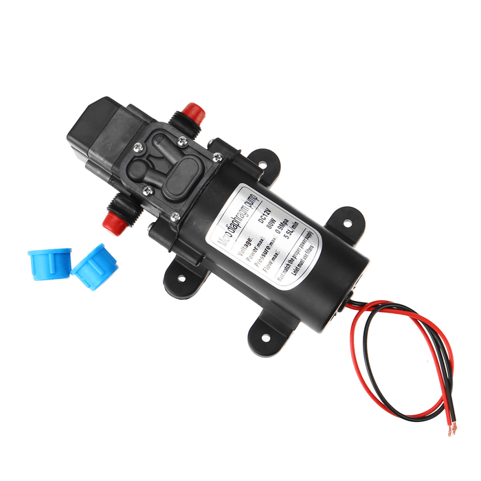 DC 12V 80W Diaphragm Water Pressure Pump Self Priming Diaphragm Pump