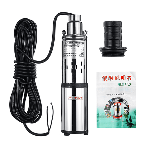 200W/280W Ultra Quiet 24V/48V Lift 60M 16L/Min Submersible Solar Water Pump Deep Well