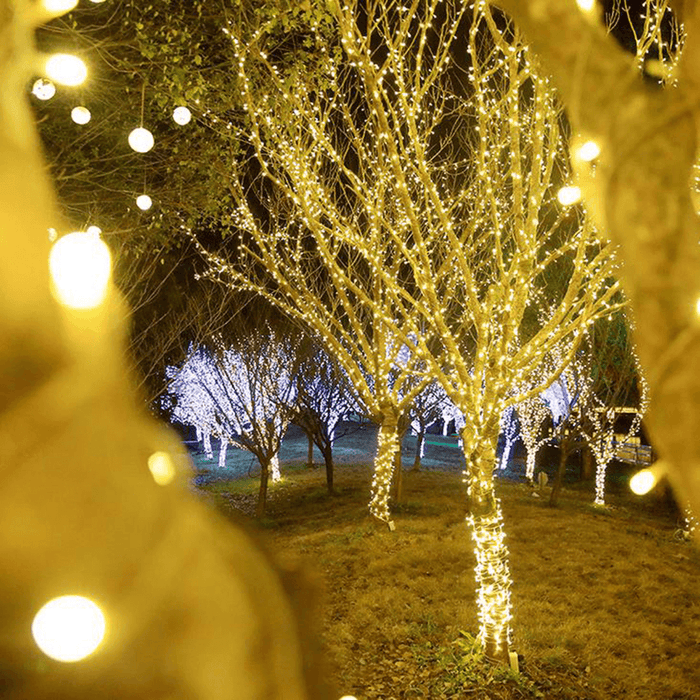 10M 2020 Christmas Tree Fairy LED Waterproof String Light Garland Chain Home Garden Wedding Party Outdoor Holiday Decor