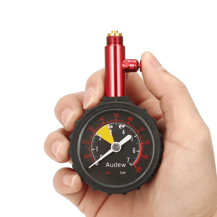 AUDEW Premium Tire Pressure Gauge 0-100 PSI Heavy Duty & Accurate Air Pressure Tire Gauge for Car SUV Truck Motorcycle Bicycle