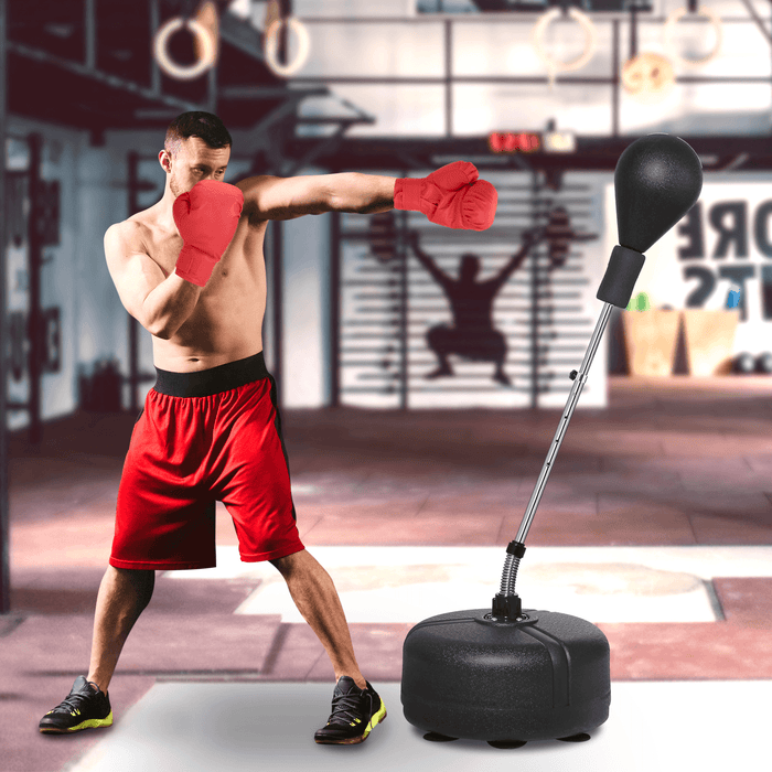 53-60" Height Adjustable Boxing Punch Bag Fight Training Boxing Ball Home Gym Fitness Training