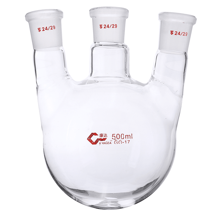 100Ml 250Ml 500Ml Glass 24/29 Three Neck round Bottoom Boiling Flask 3-Neck Laboratory Glassware