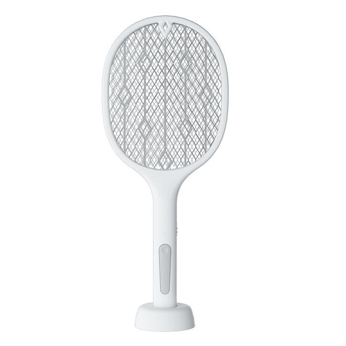 2-In-1 3000V Electric Mosquito Swatter Dual Mode Built-In Battery USB Rechargeable Outdoor Home Mosquito Killer