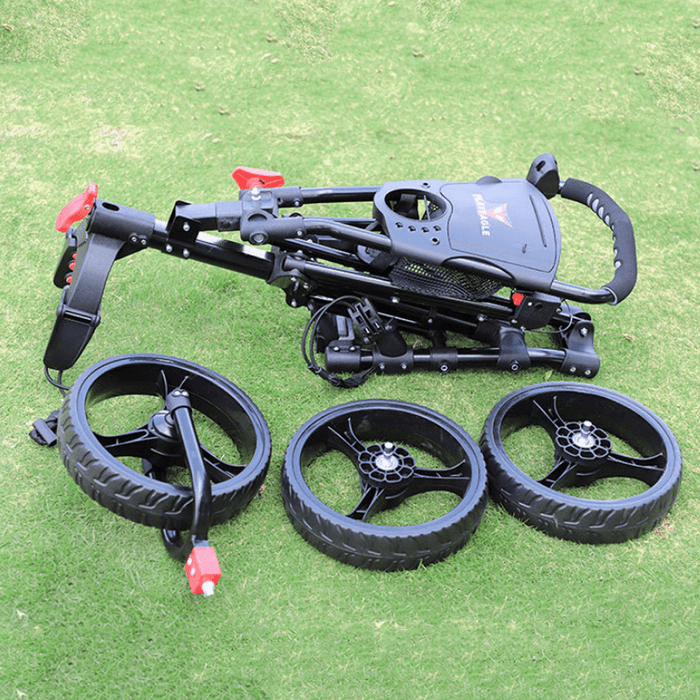 KALOAD 3 Wheels Golf Trolley Folding Pull Cart Golf Push Outdoor Sport Golf Cart Bag Carrier Golf Accessories