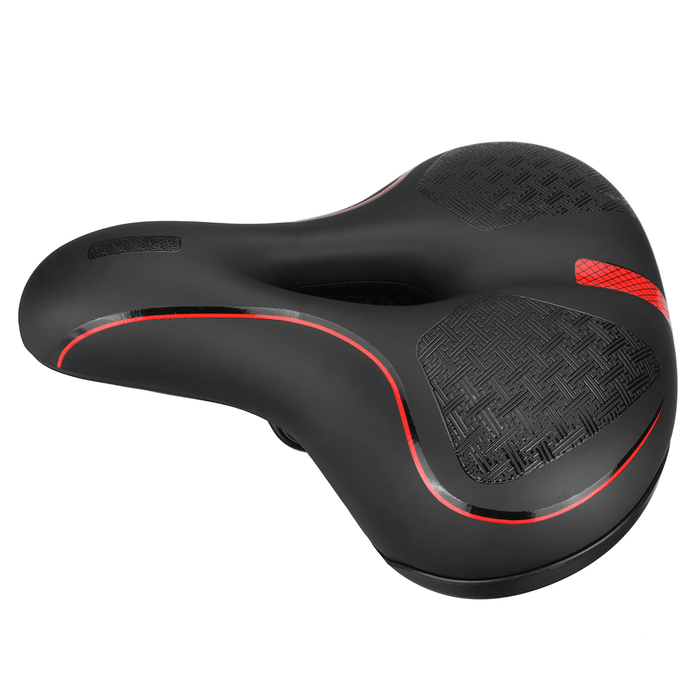 Reflective Shock Absorbing Bike Saddle MTB Bicycle Seat Breathable Comfort Soft Mountain Road Bicycle Accessories