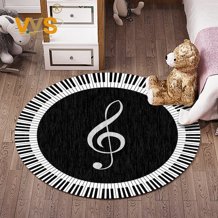 Multicolor Flower Pattern Rug with Star and Heart Polyester Kids Rug Washable Anti-Slip Pet Friendly Area Rug for Children's Room