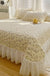 Cotton Lace Embroidery Quilted Bed Cover Series Three-piece Set