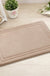 Feblilac Rectangular Solid Line Pattern Memory Foam Tufted Bath Mat