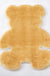 Feblilac Multiple Color Solid Bear Faux Rabbit Fur  Rug Mat