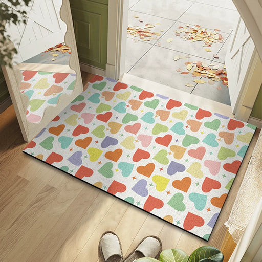 Feblilac Colorful Love PVC Coil Door Mat