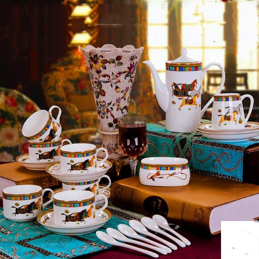 European Coffee Cup Set Creative Bone 