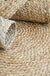 Rural Solid Color Rug Brown Jute Rug Washable Reversible Pet Friendly Area Rug for Living Room