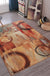 Multicolor Abstract Rug Polyester Industrial Rug Pet Friendly Washable Non-Slip Area Rug for Living Room