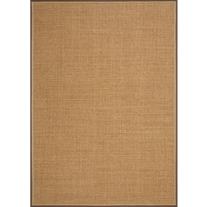 Brown Solid Color Rug Sisal Rural Rug Pet Friendly Washable Non-Slip Area Rug for Living Room