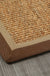 Brown Solid Color Rug Sisal Rural Rug Pet Friendly Washable Non-Slip Area Rug for Living Room