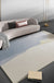 Blue and Grey Colorblock Rug Polyester Modern Rug Pet Friendly Washable Non-Slip Area Rug for Living Room