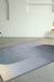 Blue and Grey Colorblock Rug Polyester Modern Rug Pet Friendly Washable Non-Slip Area Rug for Living Room