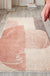 Creative Abstract Rug Red and Pink Modernism Rug Polyester Pet Friendly Washable Non-Slip Area Rug for Bedroom