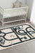 Stylish Road Pattern Rug with Building Beige Kids Rug Polyester Pet Friendly Washable Non-Slip Area Rug for Decoration