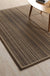 Brown Striped Pattern Rug Sisal Rural Rug Pet Friendly Washable Non-Slip Area Rug for Living Room