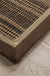 Brown Striped Pattern Rug Sisal Rural Rug Pet Friendly Washable Non-Slip Area Rug for Living Room