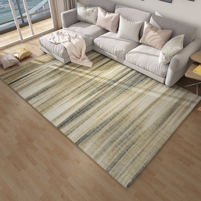 Multicolor Abstract Rug Polyester Industrial Rug Pet Friendly Washable Non-Slip Area Rug for Living Room