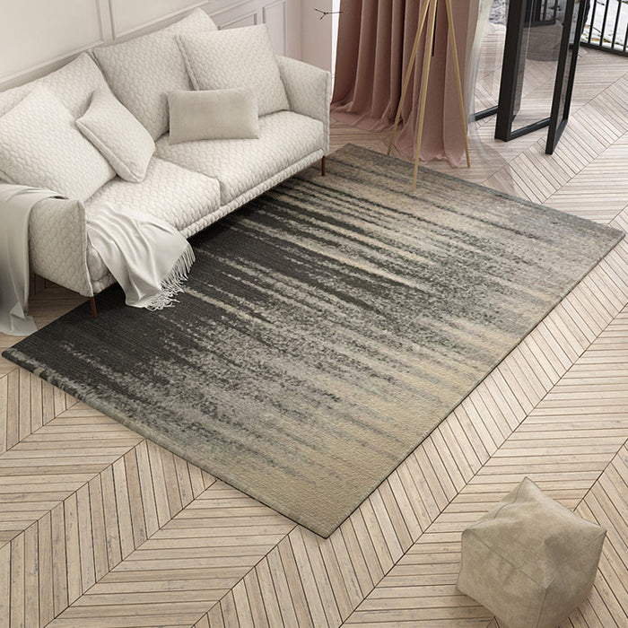 Multicolor Abstract Rug Polyester Industrial Rug Pet Friendly Washable Non-Slip Area Rug for Living Room