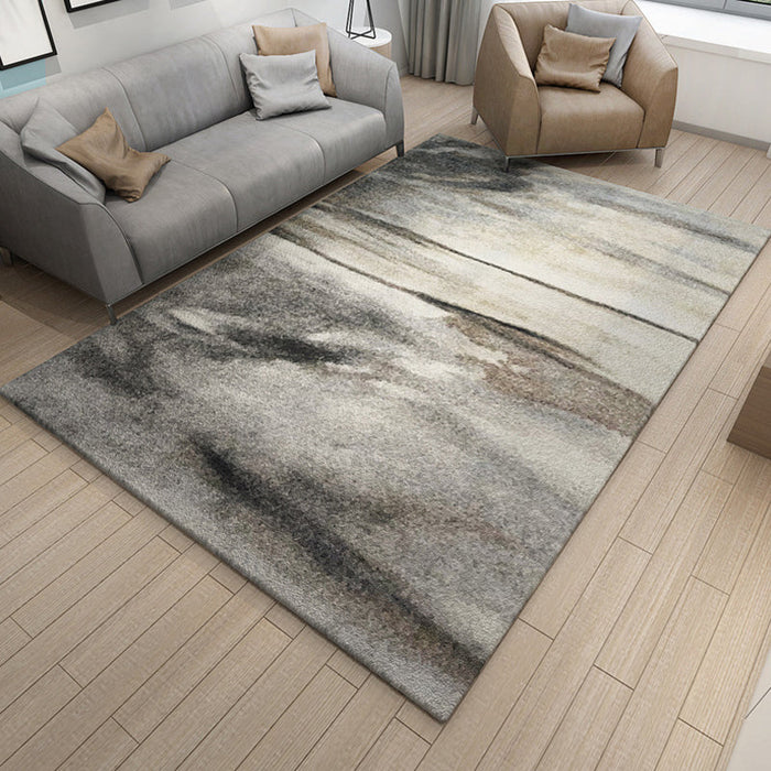 Multicolor Abstract Rug Polyester Industrial Rug Pet Friendly Washable Non-Slip Area Rug for Living Room