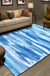 Multicolor Abstract Striped Pattern Rug Polyester Industrial Rug Pet Friendly Washable Non-Slip Area Rug for Living Room