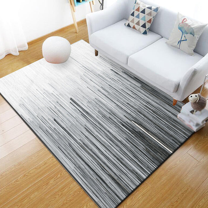 Funky Abstract Geometric Pattern Rug Multicolor Industrial Rug Polyester Pet Friendly Washable Non-Slip Area Rug for Bedroom