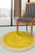 Green and Yellow Circles Rug Sisal Rural Rug Pet Friendly Washable Non-Slip Area Rug for Bedroom