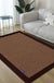 Casual Plain Rug Brown Rural Rug Jute Pet Friendly Washable Non-Slip Area Rug for Decoration