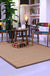 Brown Solid Color Rug Sisal Rural Rug Pet Friendly Washable Non-Slip Area Rug for Bedroom