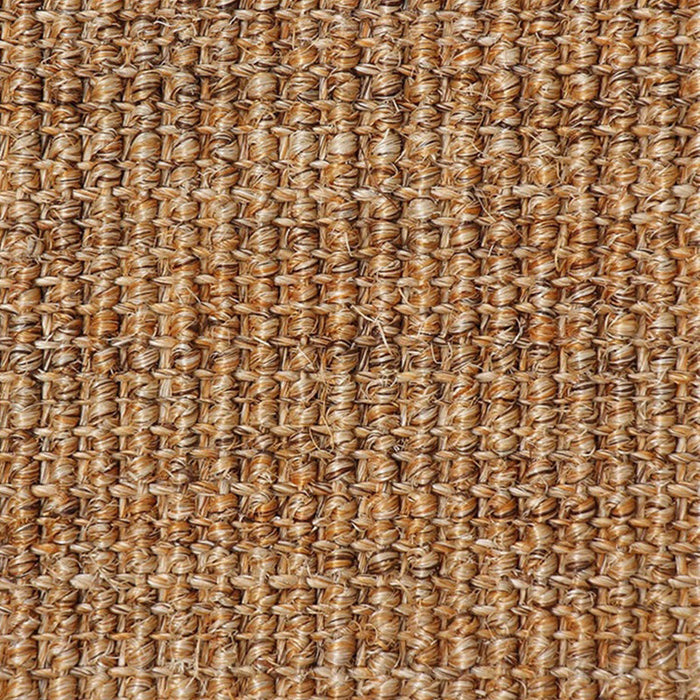 Brown Solid Color Rug Sisal Rural Rug Pet Friendly Washable Non-Slip Area Rug for Bedroom