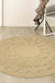 Casual Plain Rug Khaki Rural Rug Jute Pet Friendly Washable Non-Slip Area Rug for Decoration