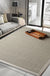 Casual Plain Rug Beige Rural Rug Jute Pet Friendly Washable Non-Slip Area Rug for Decoration