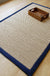 Simple Plain Rug Brown Rural Rug Jute Pet Friendly Washable Non-Slip Area Rug for Decoration