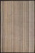 Brown Striped Pattern Rug Sisal Rural Rug Pet Friendly Washable Non-Slip Area Rug for Bedroom