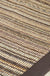 Brown Striped Pattern Rug Sisal Rural Rug Pet Friendly Washable Non-Slip Area Rug for Bedroom