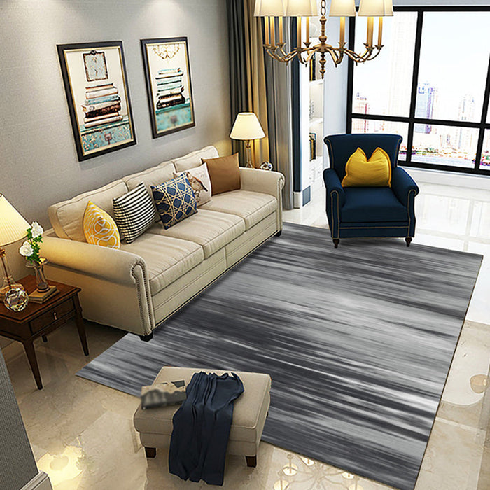 Multicolor Abstract Rug with Brushstroke Rug Polyester Industrial Rug Pet Friendly Washable Non-Slip Area Rug for Living Room