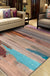 Multicolor Abstract Rug with Brushstroke Rug Polyester Industrial Rug Pet Friendly Washable Non-Slip Area Rug for Living Room